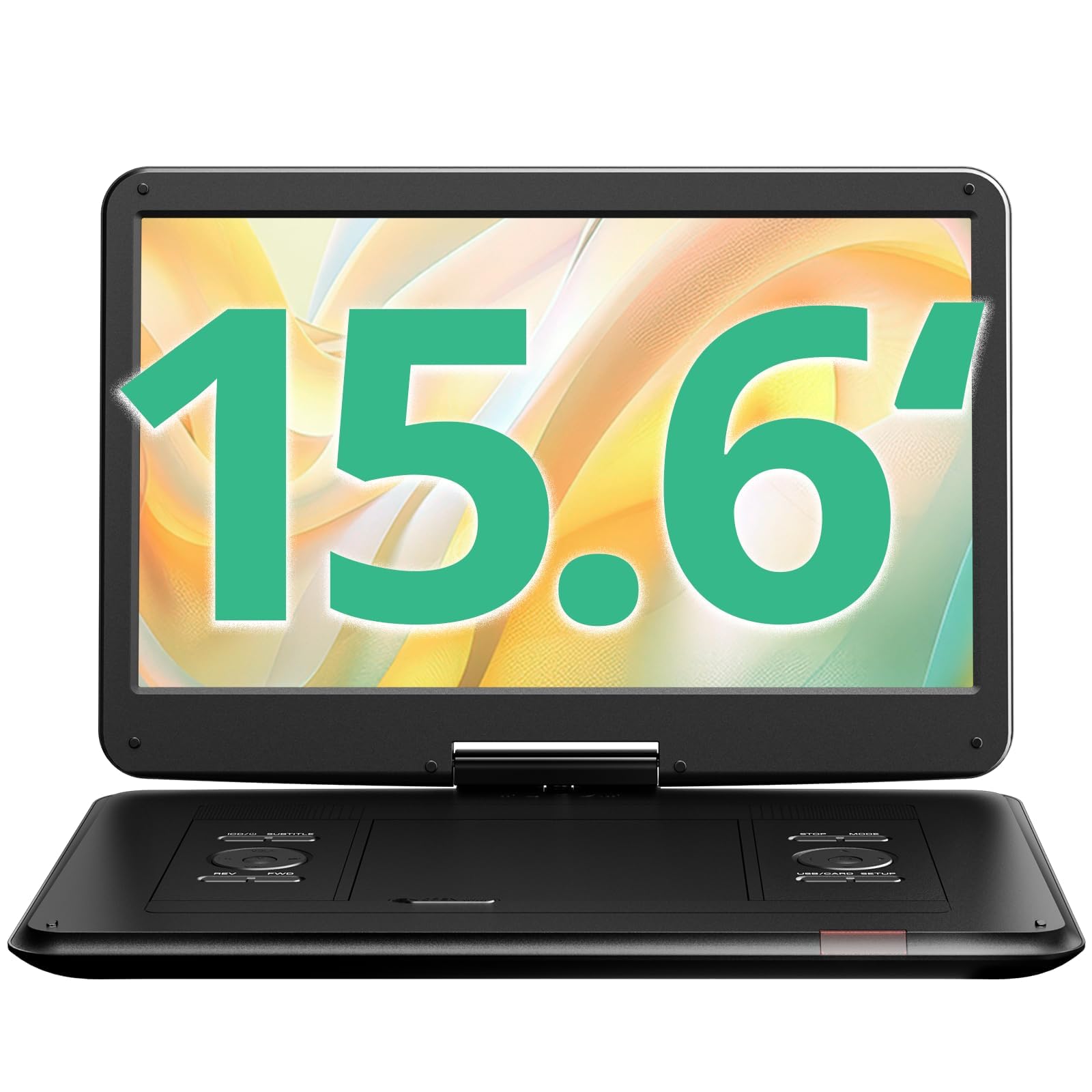 Photo 1 of **SCREEN IS DAMAGED**
YOTON 17.5" Portable DVD Player with 15.6" HD Swivel Screen for Car and Kids, 4-6 Hours Working Time with Built-in Battery, Dual Stereo Speakers, USB/SD/AV/Audio/Gamepad Support [Not Support Blu-Ray]