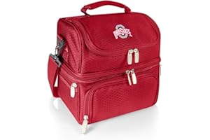 PICNIC TIME NCAA Nebraska Cornhuskers Pranzo Lunch Bag - Insulated Lunch Box with Picnic Set - Lunch Cooler Bag