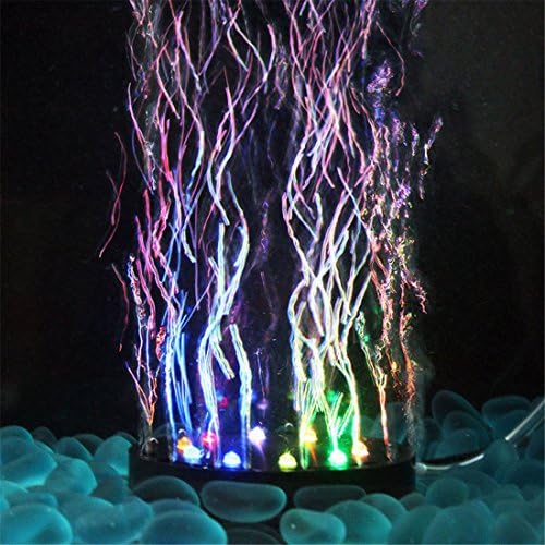 Kimol Underwater Aquarium Light for Fish Tank LED Light Bubble Stone Lamp