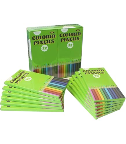 D-FantiX 24 Pack Fruit Scented Colored Pencils - 288 Pre-Sharpened Coloring Pencils For Kids & Classroom