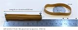 First Steps 25 Large Thick Rubber Bands 80mm x 9mm Heavy Duty RB73x25 view 2