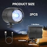 mafi ti Headlights for Shoes 2Pcs LED IPX5 Rechargeable 20m Beam view 4