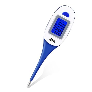 Basal Thermometer by Benewell-Digital Axillary Temperature Fever Thermometer-Oral Rectal Monitor-Fast