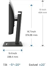 BenQ GW2490T 23.8 Inch IPS Monitor FHD 1080p 100Hz Ergonomic Design view 5