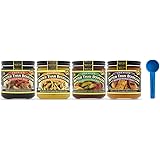 Better Than Bouillon Variety Pack: Beef Base, Chicken Base, Vegetable Base, Garlic Base 8oz jars (1 Each, 4 Pack) Bundled wit