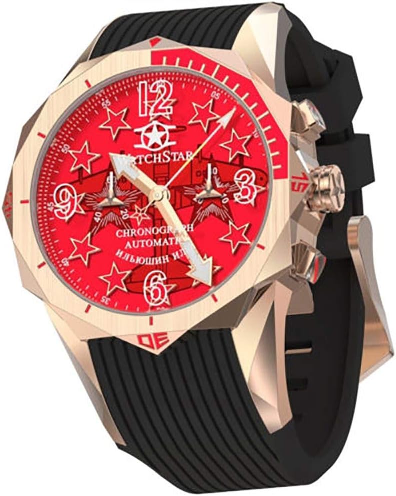 WWII Russian Sturmovik Ilyushin IL-2 DNA Automatic Chronograph Watch