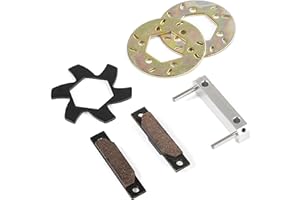 FLMLF Metal Rc Car Brake Pad and Disc Kit for 1/5 HPI ROFUN BAHA ROVAN King Motor BAJA 5B 5T 5SC SS Truck Parts (Silver Black)