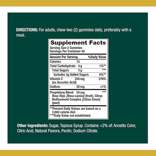 NATURE’S BOUNTY VITAMIN C, ORANGE, 80 COUNT