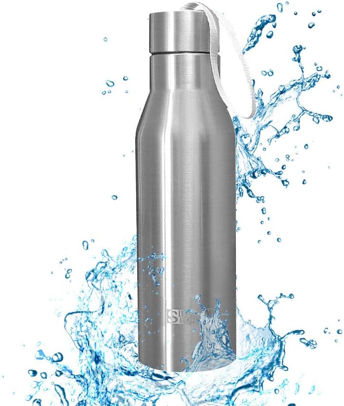 Double Wall Vacuum Bottle Flask Water Bottle 720ML Stainless Steel Insulated Sports Water Bottles Leakproof 24 Hrs Hot 24 Hrs Cold Sports Flask Ideal for Gym Hiking or Camping- BPA Free