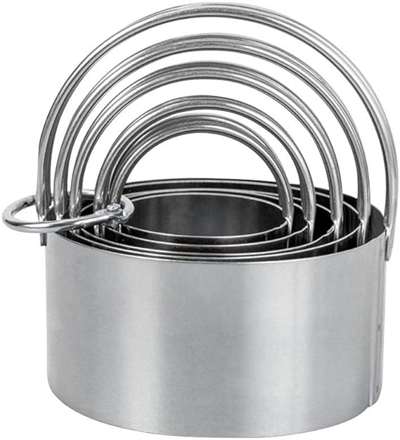 SkyJoy 11-teiliges Keksausstecher Set - Edelstahl Rundformen 2,3-9,2cm Mit Aufbewahrungsbox