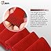 JBM Adult Finger Brace Splint Sleeve Thumb Support Protector Soft Comfortable Cushion Pressure Safe Elastic Breathable for Basketball Volleyball Baseball Badminton Tennis Boating Gym (Red)