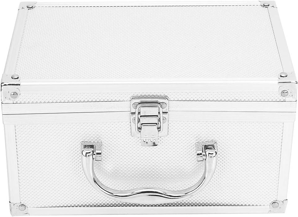 Genericer Aluminum Alloy Portable Tool Box Lockable Storage Display Case