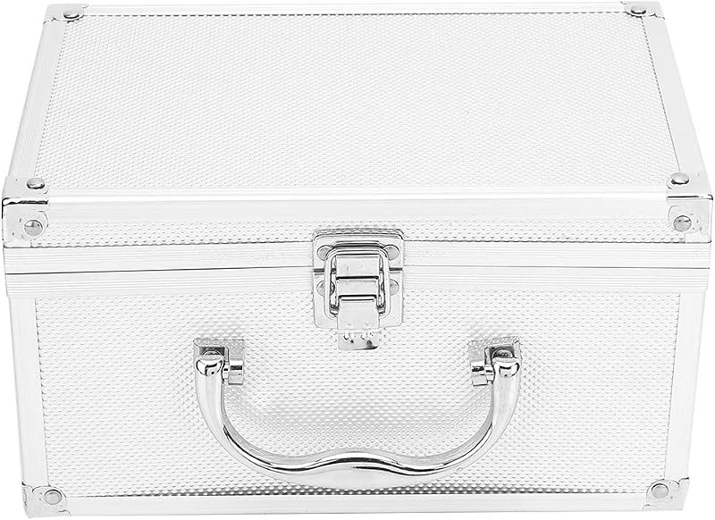 Genericer Aluminum Alloy Portable Tool Box Lockable Storage Display Case