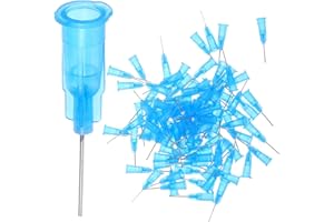 Ipetboom 100pcs Glue Dispenser Needle Applicator Tip for Adhesive Glue Reusable in Crafting