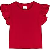 A&J DESIGN Baby & Toddler Girl Ruffle Heavyweight T-Shirts 12M-4T