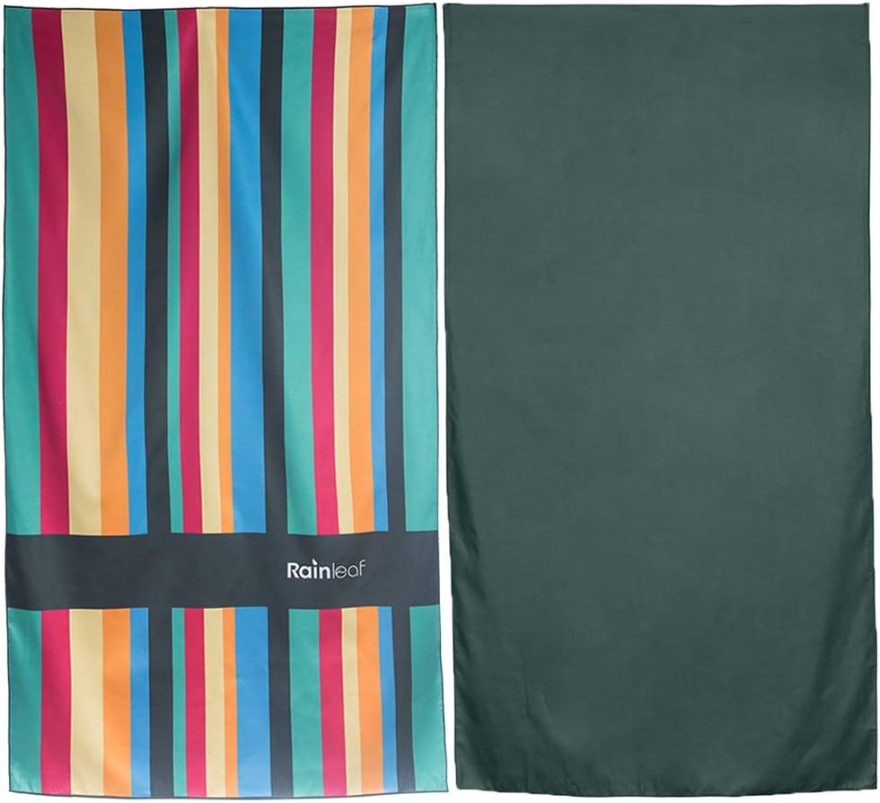 Rainleaf Microfiber Beach Towel, Army Green : Sports & Outdoors