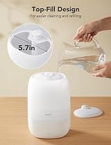 GoveeLife Humidifier 3L Top Fill WiFi Auto Humidity Control Night Light view 5