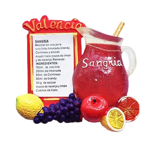 3D Valencia España Imán de nevera estilo fruta, pegatina de ...