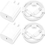 i.Phone Charger Fast Charging,[MFi Certified] 2Pack 20W Type C Fast Charger Block with 6FT USB C Charger Cable Compatible for