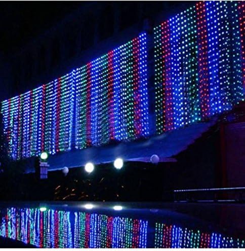3m3m 300 Led Icicle Lights Window Lights Christmas Curtain String Fairy Wedding Led Curtain Lights for Wedding, Party, Indoor/Outdoor Wall, Home, Kitchen,Window Lights Decoration(Multicolor)