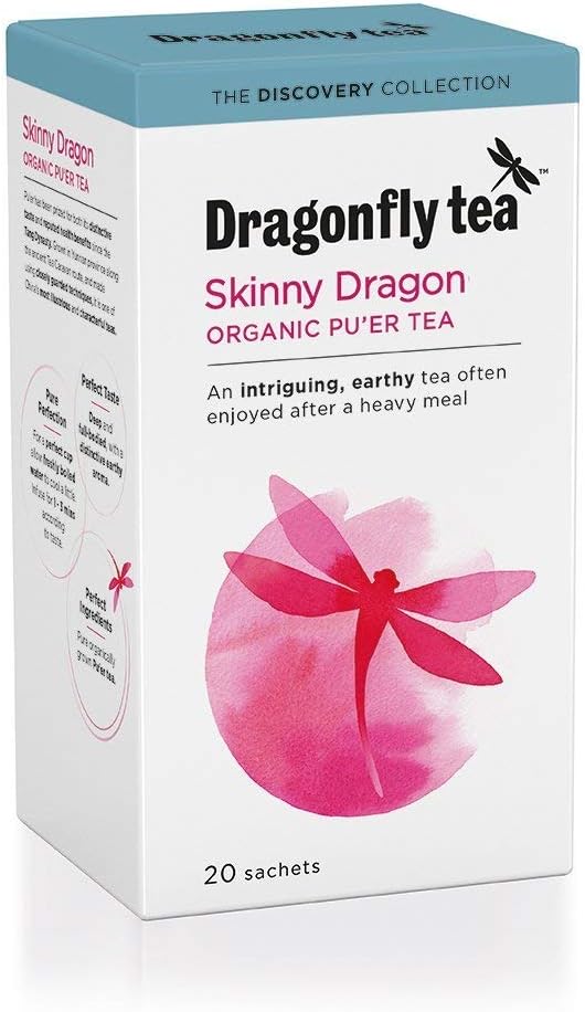 (12 PACK) - Dragonfly Tea - Organic Pu'er Tea | 20 sachet | 12 PACK BUNDLE