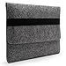 Lavievert Handmade Gray Felt Case Bag Sleeve Protector with Black Elastic Band for Apple 11