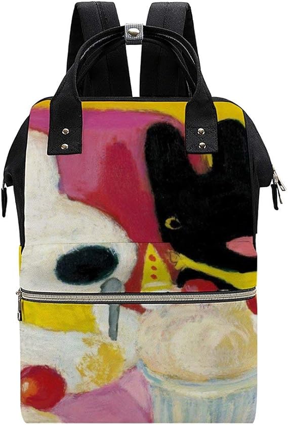 Amazon リサとガスパール マザーズバッグ マザーズリュック 防水 ママバッグ おしゃれ 大容量 多機能 耐久性 保冷保温 ポケット付き 盗難防止 ベビー用品仕分け収納 男女兼用 Ooiilpe マザーズバッグ