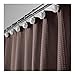 mDesign Hotel Quality Polyester/Cotton Blend Machine Washable Fabric Shower Curtain with Waffle Weave and Rust-Resitant Metal Grommets for Bathroom Showers and Bathtubs - 72