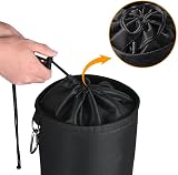 Vicloon Premium Peg Bag Black Large with Drawcord and Hook view 5