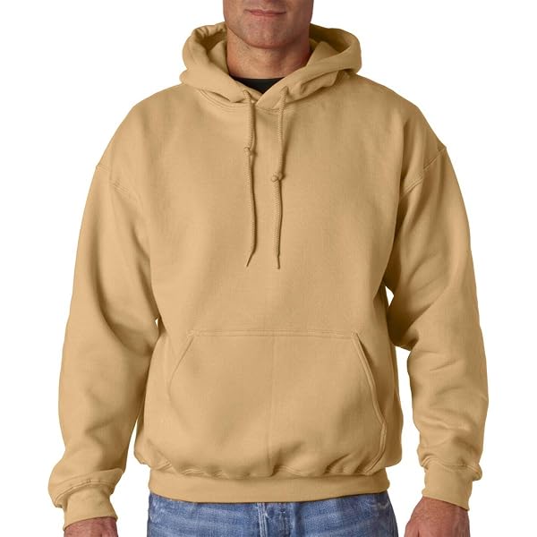Gildan Hoodie (Style G1850) - Gold Color, XX-Large - Basic Heavyweight Pullover For Men & Women - View #6