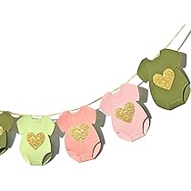 Décorations De Fête Prénatale Rose Poudré Et Vert Sauge - Décorations De Fête Prénatale Bohème Oh - Pompons Vert Sauge Rose Poudré - Lanternes Beiges - Décoration De Fête Olive Et Rose