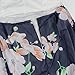 FANCYINN Women Lace Patchwork Floral Print Chiffon Summer Maxi Beach Halter Dress Blue S