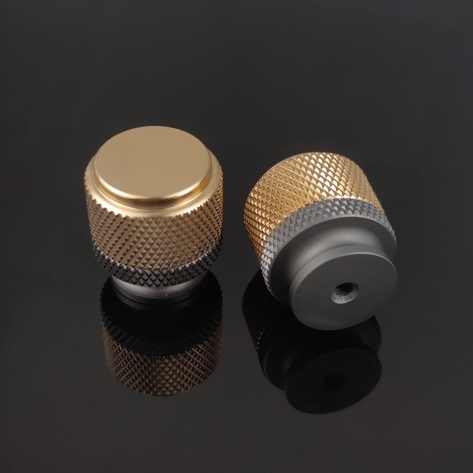 Pexintek 6 Pack Gold Modern Cabinet Handles Solid T Bar Knobs Kitchen Bathroom bedrooms Study Furniture Door Vintage Pulls with Screws for Cupboards Drawer Wardrobe Dresser (Golden Grey) — image 1