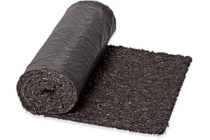 Gardener's Supply Company 100% Recycled Rubber Walkway | Natural Looking Permanent Mulch Solution | Garden Pathway, Barrier & Edging Border Mat - 8' x 2'