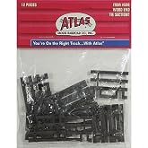 HO Code 83 Flex-Track End Ties (6)