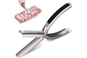 FOWSRHRG Rib Prep Pro Tool, Stainless Steel Rib Membrane Removal Tool, Rib Prep Tool Membrane Remover with Non-Slip Grip, BBQ Rib Skinner for Easy Membrane Removal for Professional & Home Use