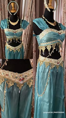 Amazon ディズニーコレクション アラジン ジャスミン コスプレ衣装 コスプレ 仮装 通販