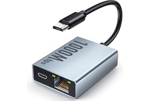 1000 Mbps Ethernet Adapter for Fire TV Stick, ELECTOP Micro USB to RJ45 Gigabit Ethernet Network Adapter Compatible with 4K F