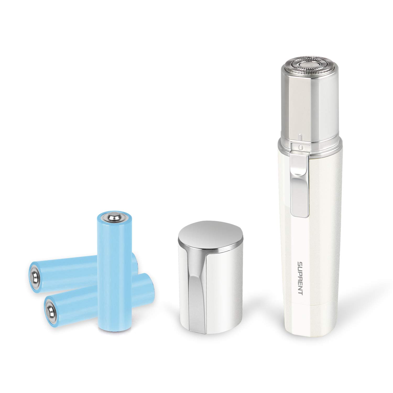 Suprent Facial Hair Removal For Women Facial Hair Remover For Cheek Lips Chin And Neck Ipx7 Waterproof Battery Powered With 3 Batteries