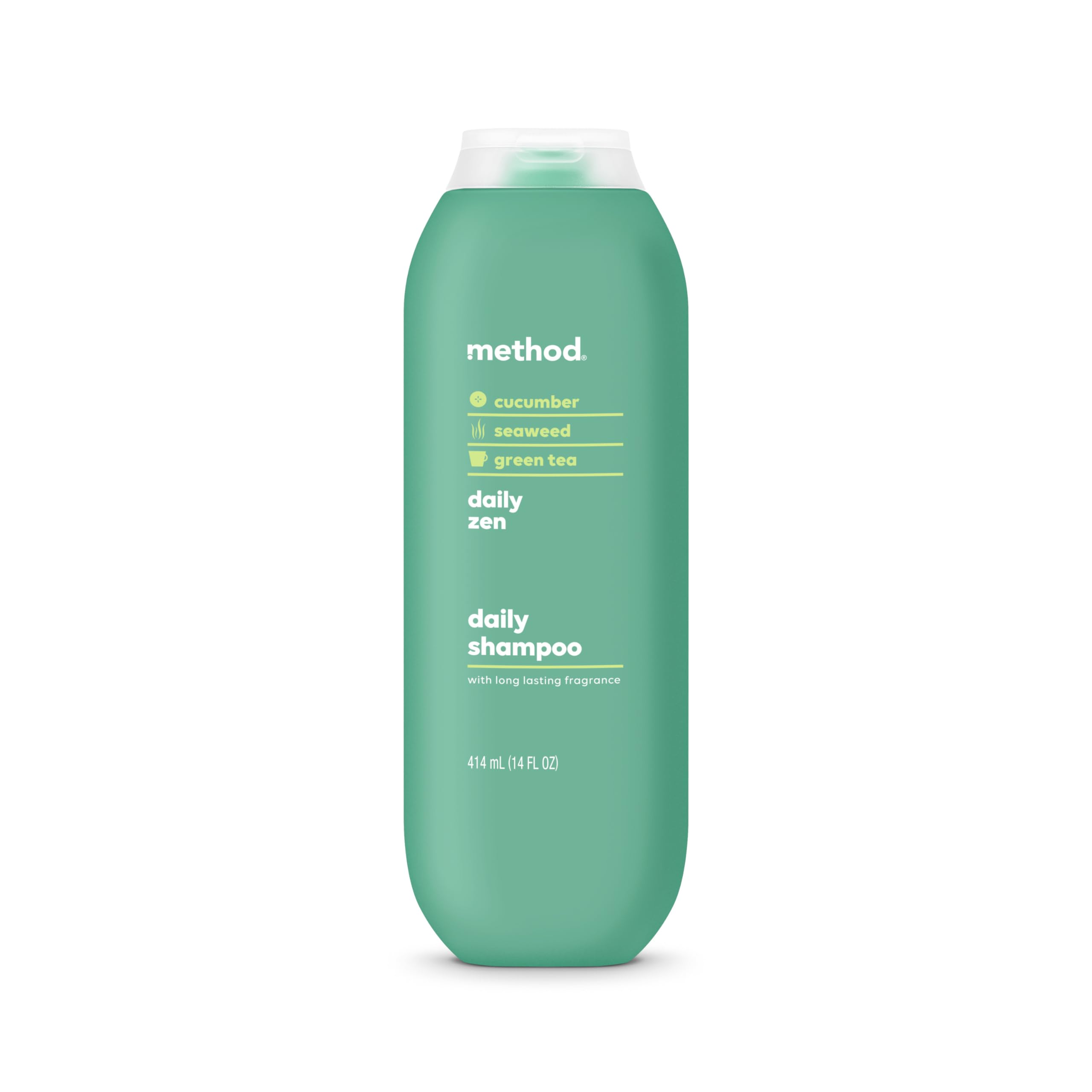 Photo 1 of Method Everyday Shampoo, Daily Zen with Cucumber, Green Tea, and Seaweed Scent Notes, Paraben and Sulfate Free, 14 oz (Pack of 1)