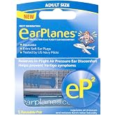 EP2 by Cirrus Healthcare Second Generation EarPlanes Earplugs Ear Protection from Flight Air and Noise Sound (1 Reusable Pair)