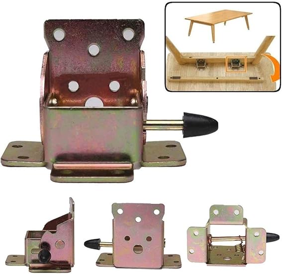 DINGZH-HANGZH 4 Piezas De Hierro Plegable Plegable Mesa Silla Patas