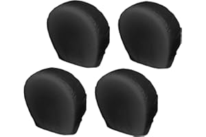 Explore Land Tire Covers 4 Pack - Tough Wheel Protector for Truck, SUV, Trailer, Camper, RV Universal Fits Tire Diameters 29-31.75 inches, Black