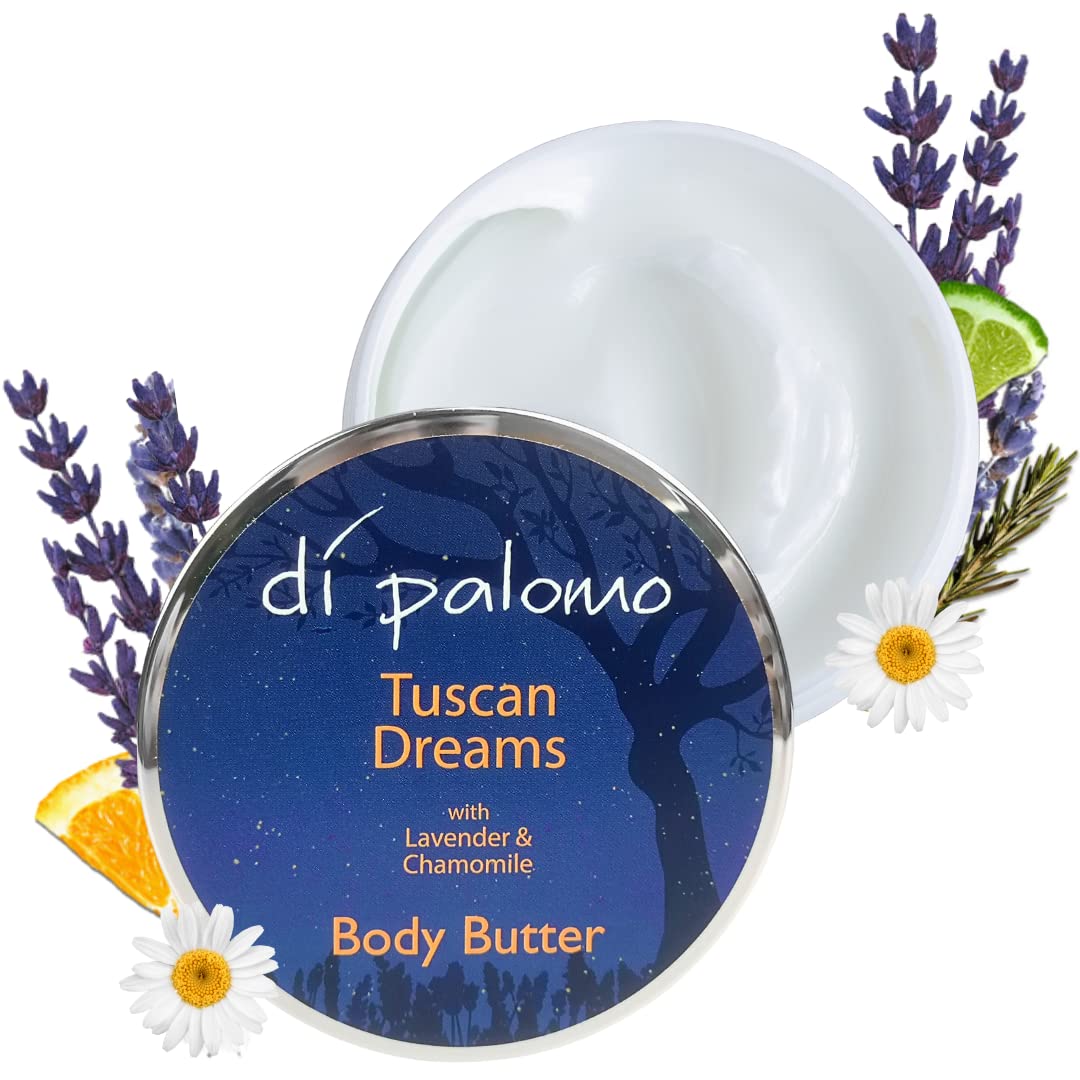Di Palomo Tuscan Dreams Body Butter 200ml. Body Moisturiser & Body Lotion. Shea Butter Body Butter with Skin Care. Body Butter for Women & Body Moisturiser for Women.