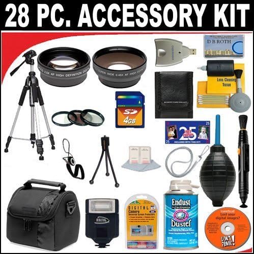28 PC ULTIMATE SUPER SAVINGS DELUXE DB ROTH ACCESSORY KIT, INCLUDES FLASH, LENSES, FILTERS, ACCESSORIES AND MUCH MORE! For The Samsung GALAXY NX, NX2000, NX300, NX1100 Digital Camera Which Has The (85mm, 18-200mm) Lens