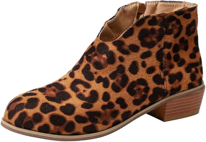 ladies leopard print chelsea boots
