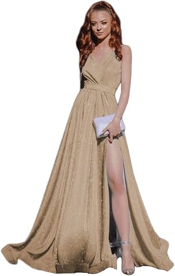 sparkly dress with slit