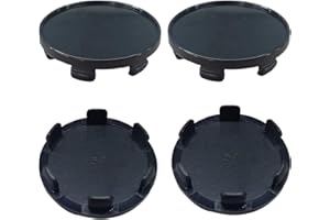 BDZMC 4PCS Wheel Center Cap, Snap-in Plastic Rim Center Hub Caps Cover, 2.12 '' (54mm) Outer Diameter, 1.85 '' (47mm) Inner Diameter, Car Accessories for Car, Truck, SUV (Black)