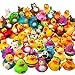 Kicko 2 inches Assorted Rubber Ducks in Bulk - 50 Pack - Ducking Jeeps for Kids - for Sensory Play, Therapheutic Stocking Stuffers, Classroom Prizes,Pinata Filler,Floater Duck Bath Toys Party Favors
