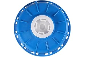 Generic 6" IBC Tote Lid with 2" Center Plug, Blue Plastic, Screw Cap